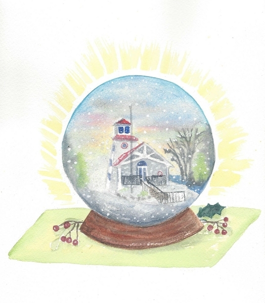 Grand Bend Christmas Snow Globe