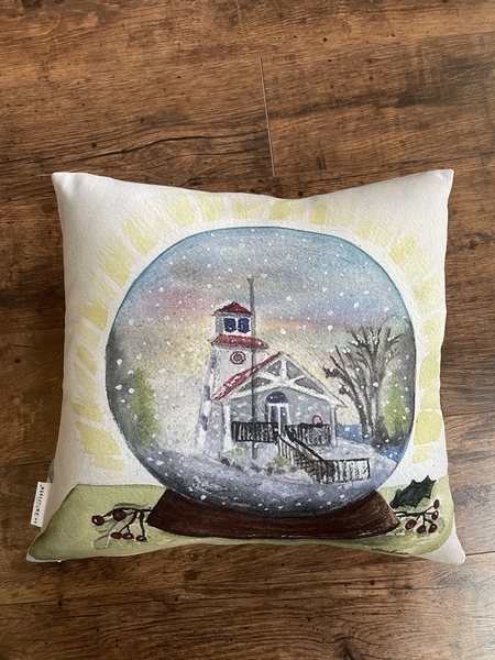 Grand Bend Snow Globe Grey Toned Cushion